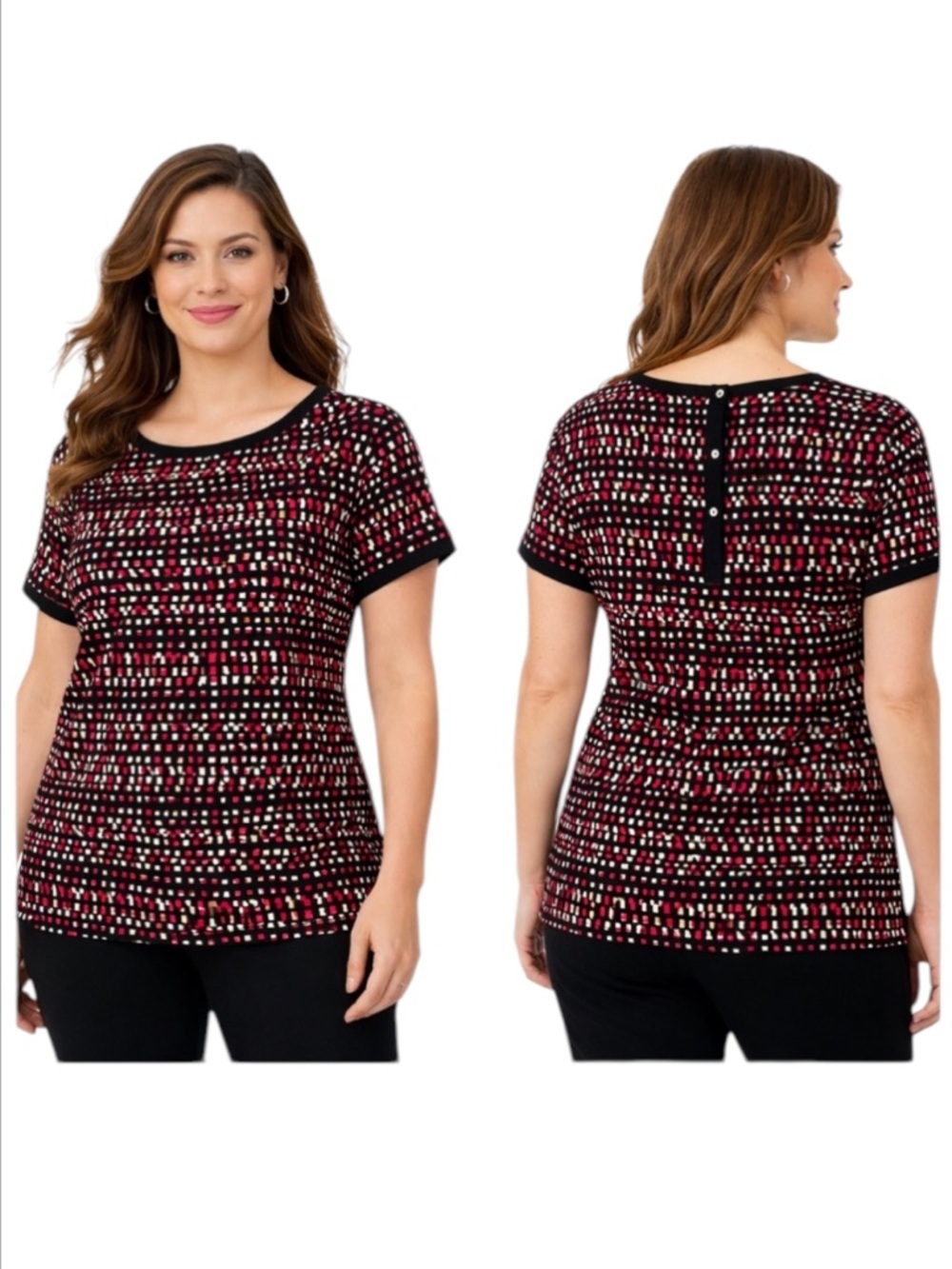 Black & Red Top
